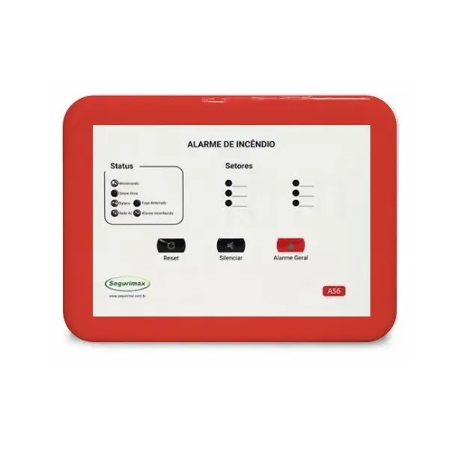 PANEL CONVENCIONAL CONTRA INCENDIOS DE 6 ZONAS INCLUYE BATERIA 12V 1.3 AMP