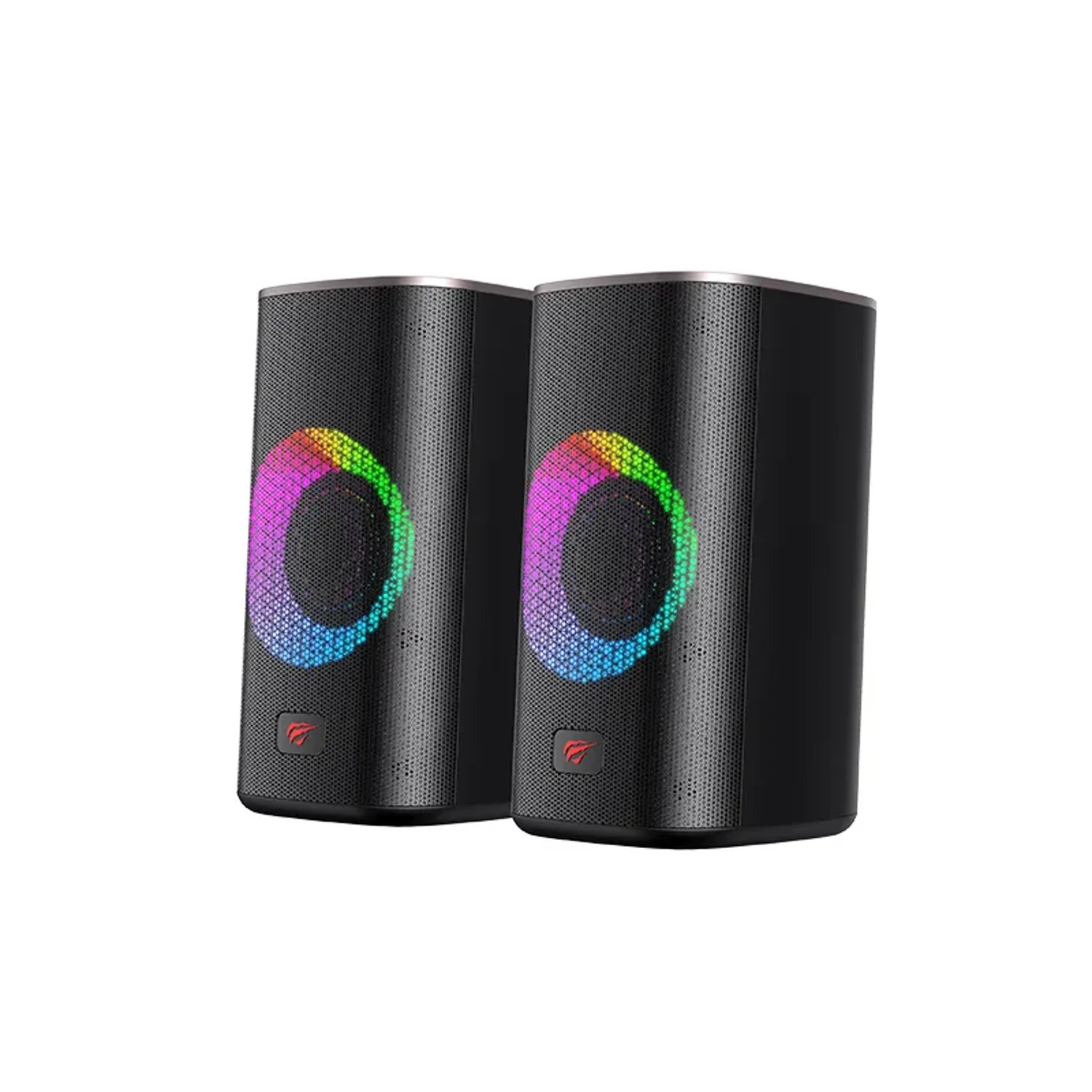 PARLANTE RGB X 2 - USB - 3.5 MM - MATERIAL PLASTICO Y MALLA DE HIERRO - PN INTERNAL SK212SE