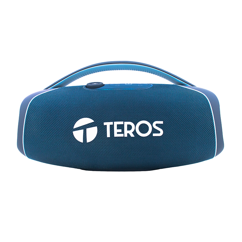 Parlante Bluetooth Teros TE-6045B · 60 W · IPX5 · Radio FM · Azul