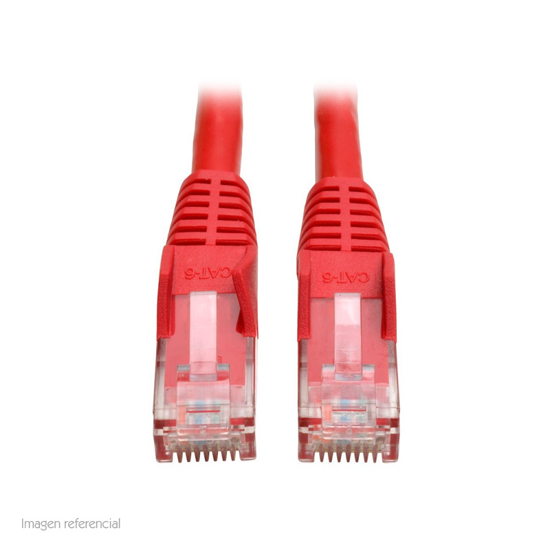 Cable patch Tripp Lite Cat6 Gigabit Snagless · 2.13 m · Rojo