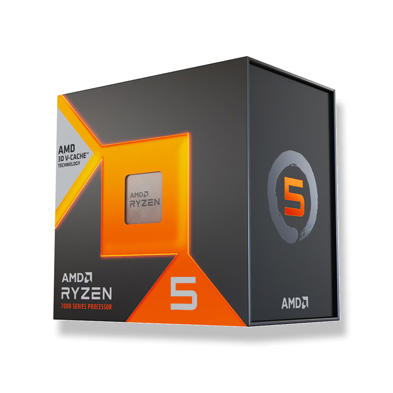 Procesador AMD Ryzen 5 7600X3D · 4.1/4.7 GHz · 6 núcleos · 96 MB L3 · AM5