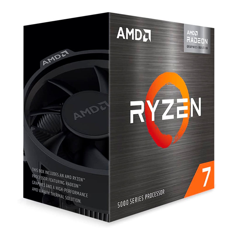 Procesador AMD Ryzen 7 5700G · 3.8/4.6 GHz · 8 núcleos · AM4 · Radeon Graphics
