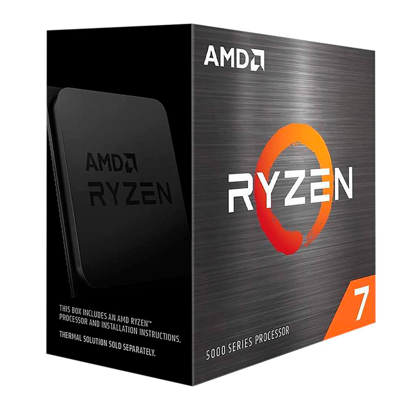 Procesador AMD Ryzen 7 5700X · 3.4/4.6 GHz · 8 núcleos · AM4