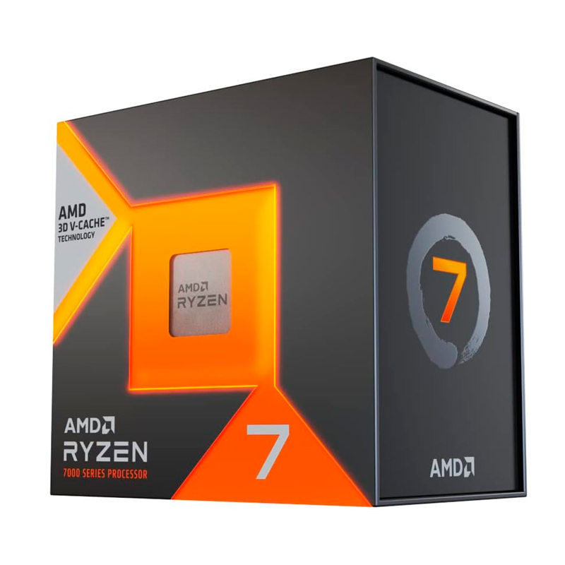 Procesador AMD Ryzen 7 7800X3D · 4.2/5.0 GHz · 8 núcleos · 96 MB L3