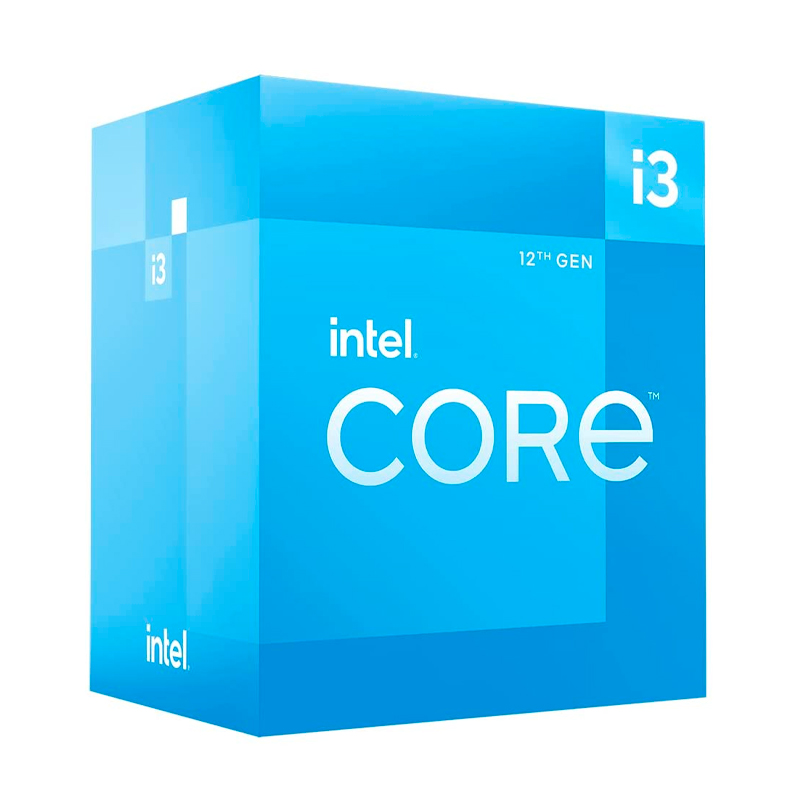 Procesador Intel Core i3-12100 · 3.3/4.3 GHz · 12 MB caché · LGA1700