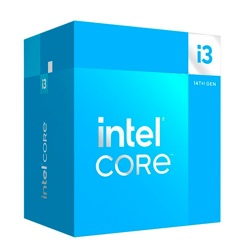 Procesador Intel Core i3-14100 · 3.5/4.7 GHz · 12 MB caché · LGA1700