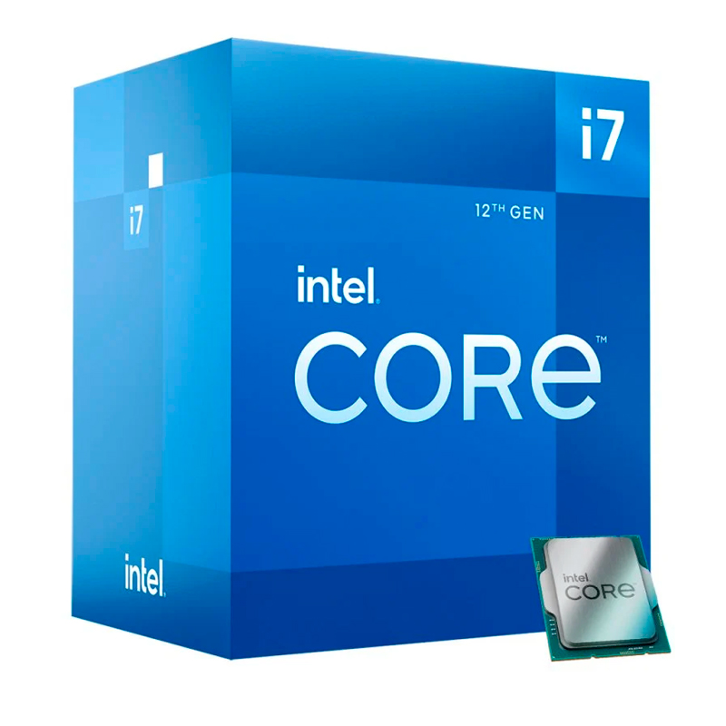 Procesador Intel Core i7-12700 · 2.1/4.9 GHz · 25 MB caché · LGA1700