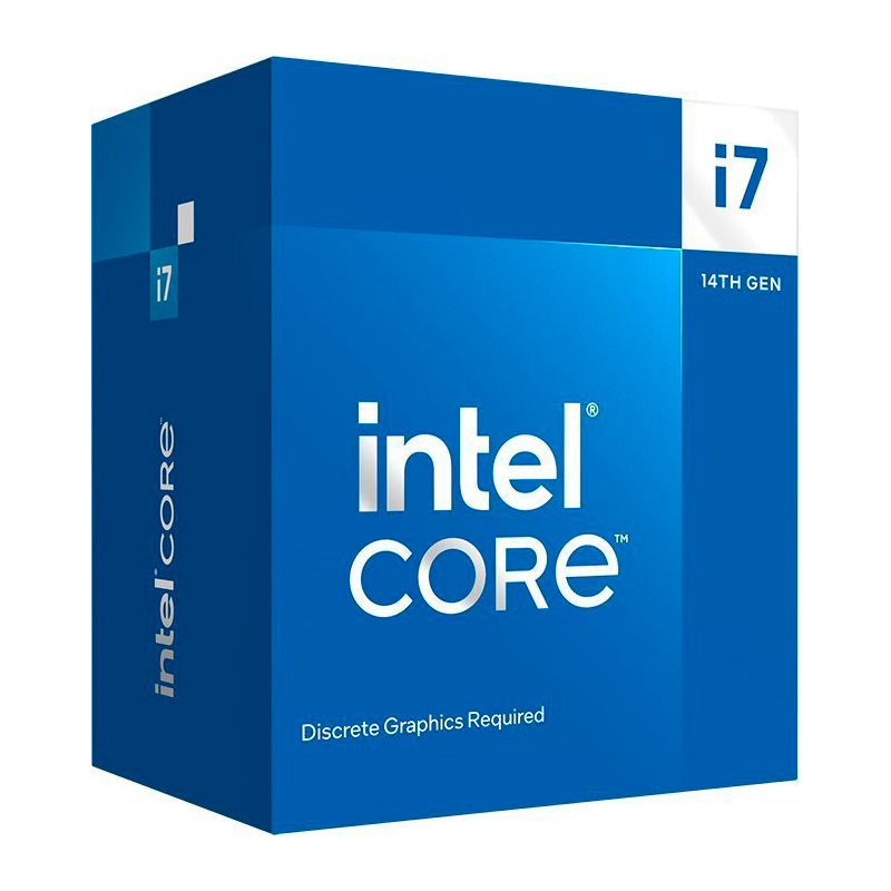 Procesador Intel Core i7-14700F · 2.1/5.4 GHz · 33 MB caché · LGA1700