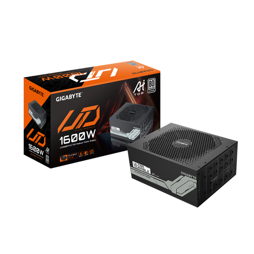 Fuente de poder Gigabyte UD1600PM PG5 AI Top · 1600W · 80 Plus Platinum · ATX