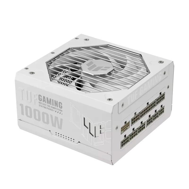Fuente de poder ASUS TUF Gaming 1000G · 1000W · 80 Plus Gold · blanco