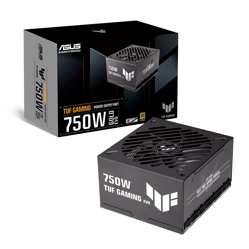 Fuente de poder ASUS TUF Gaming 750G EVO · 750W · 80 Plus Gold · ATX