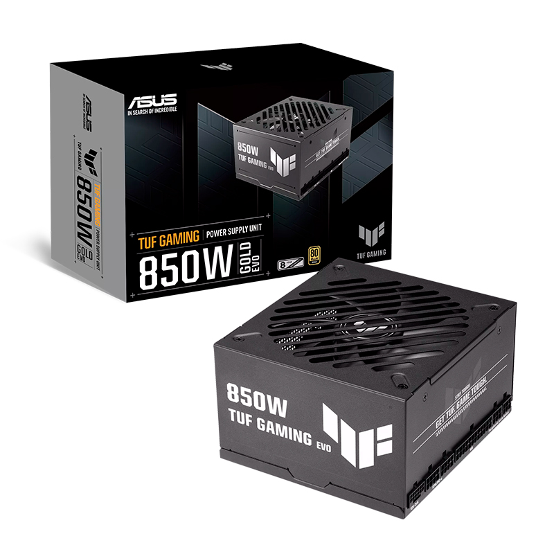 Fuente de poder ASUS TUF Gaming 850G EVO · 850W · 80 Plus Gold · ATX