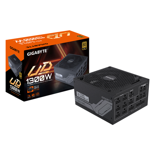 Fuente de poder Gigabyte UD1300GM PG5 · 1300W · 80 Plus Gold · modular