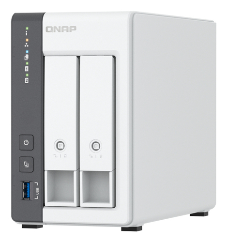 NAS QNAP TS-216G · 2 bahías · ARM Cortex-A55 · 4 GB RAM