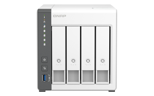 NAS QNAP TS-433 · 4 bahías · ARM Cortex-A55 · 4 GB RAM
