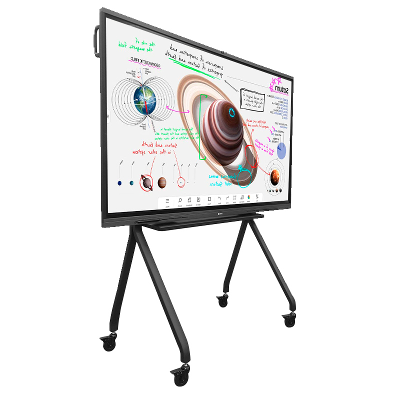 Rack portátil para pizarra interactiva Teros TE-9010S · 75" a 86" · Negro