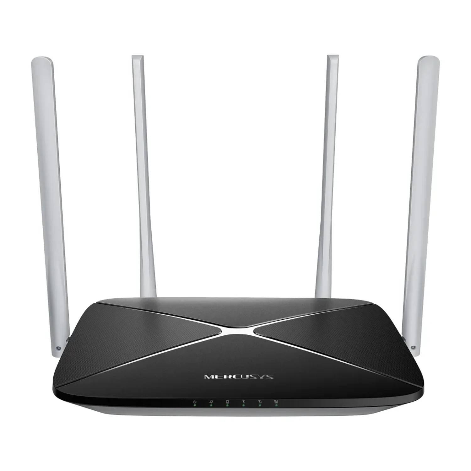 Router MERCUSYS 4G LTE WiFi 5 AC1200 dual band (5GHz/2.4GHz), hasta 1200Mbps, SIM, 4 antenas, 1 puerto WAN/LAN + 3 LAN Fast, hasta 64 dispositivos.