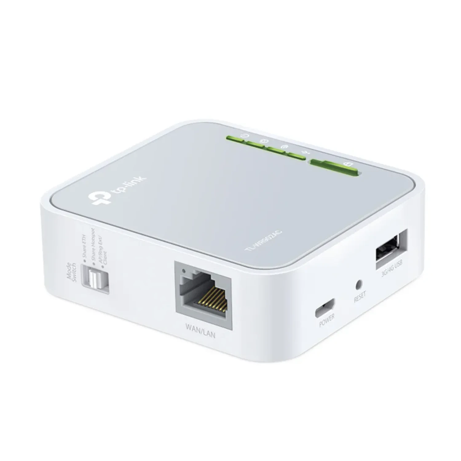 Router portatil TP-LINK WiFi 5 AC750 dual band (5GHz/2.4GHz), hasta 750Mbps, antena interna, 1 puerto Fast Ethernet, USB 2.0, multi-modo (router/AP/extensor/cliente), WPA/WPA2.