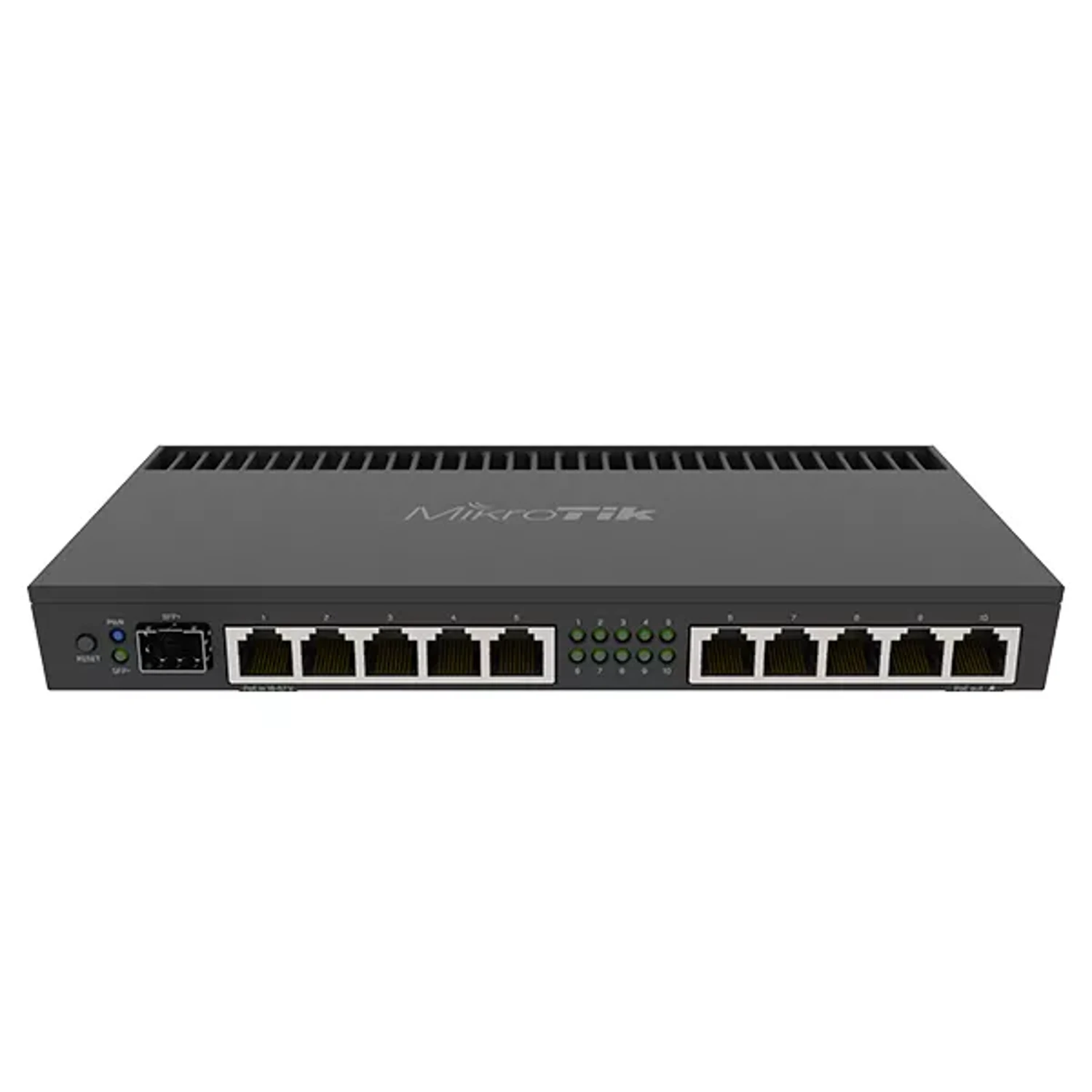 ROUTERBOARD 4011IGS+ WITH ANNAPURNA ALPINE AL21400 CORTEX A15 CPU (4-CORES, 1.4GHZ PER CORE), 1GB RAM, 10XGBIT LAN, 1XSFP+ PORT, ROUTEROS L5, DESKTOP CASE, RACKMOUNT EARS, PSU