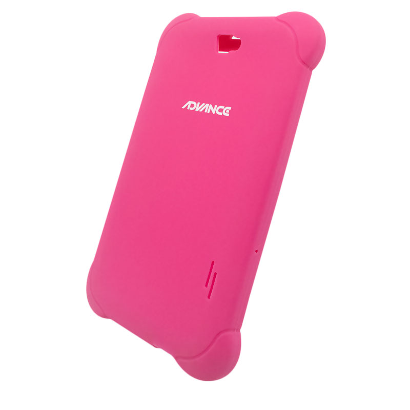 Estuche de goma para tablet Advance POR5850 · 7" · Rosado