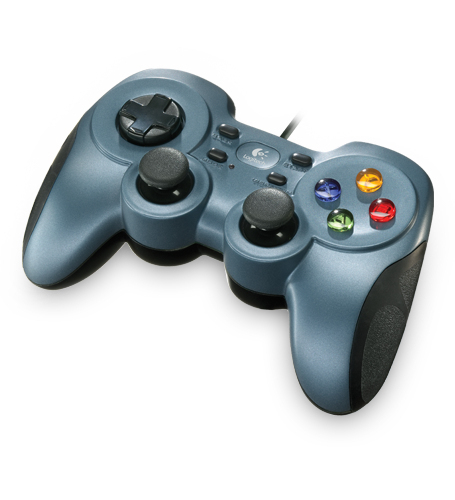 Gamepad Logitech Rumble F510 · USB · Vibración