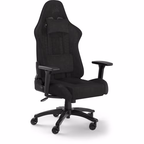 Sillón de Juego Corsair TC100 · Material/Tejido, Espuma de memoria, Acero, Nilón · Negro