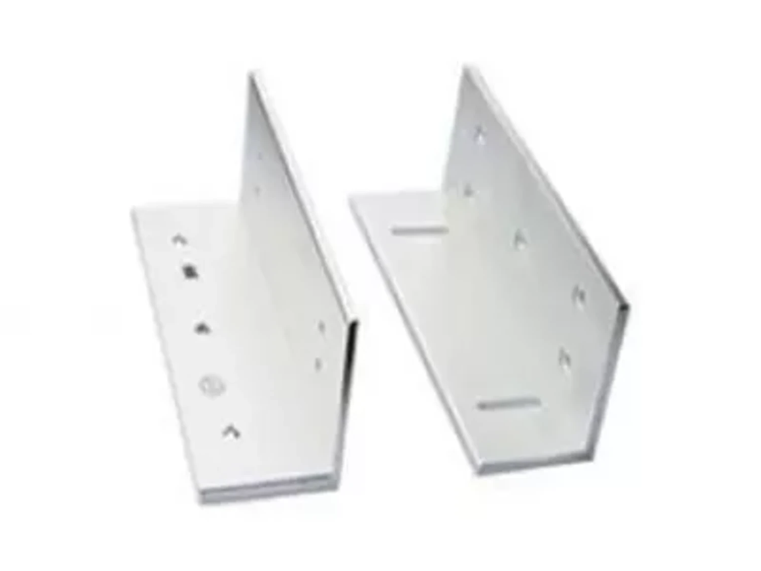 SOPORTE PARA CERRADURA ELECTROMAGNÉTICA TIPO Z PARA PUERTAS ABIERTAS HACIA DENTRO 300 LB. PESO: 0.39 KG. DIMENSIONES: 130 MM X 50 MM X 40 MM.