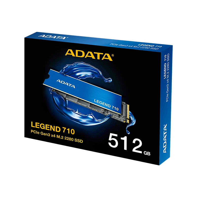 SSD ADATA Legend 710 · 512 GB · M.2 2280 · NVMe PCIe Gen 3.0 x4