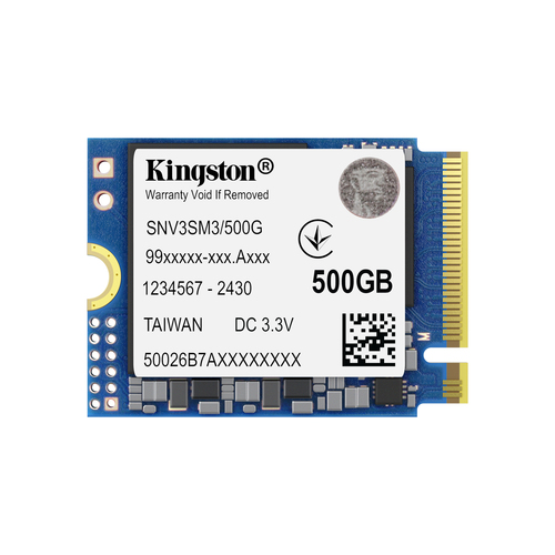 SSD Kingston NV3 · 500 GB · M.2 2230 · NVMe PCIe 4.0