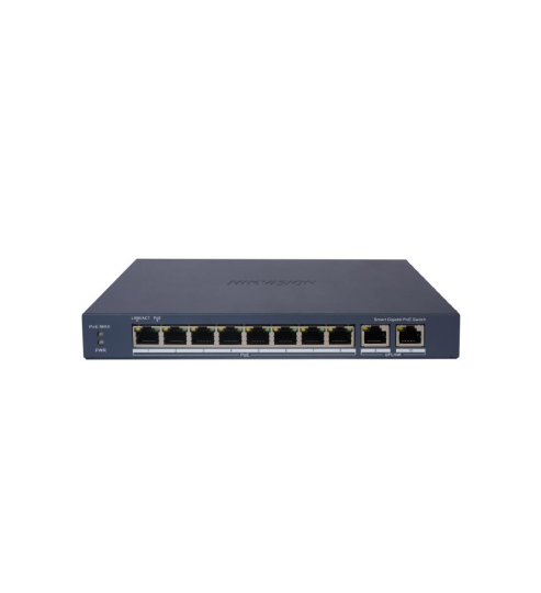 Switch administrable Hikvision DS-3E1510P-EI · 8 puertos PoE Gigabit · 110 W