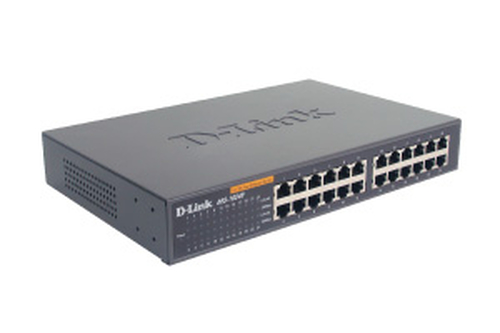Switch D-Link DES-1024D · 24 puertos 10/100 Mbps · Rack