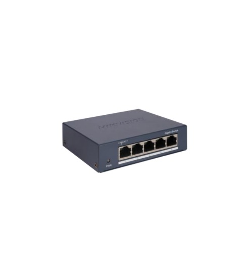 Switch Gigabit Hikvision DS-3E0505-O · 5 puertos · Metálico