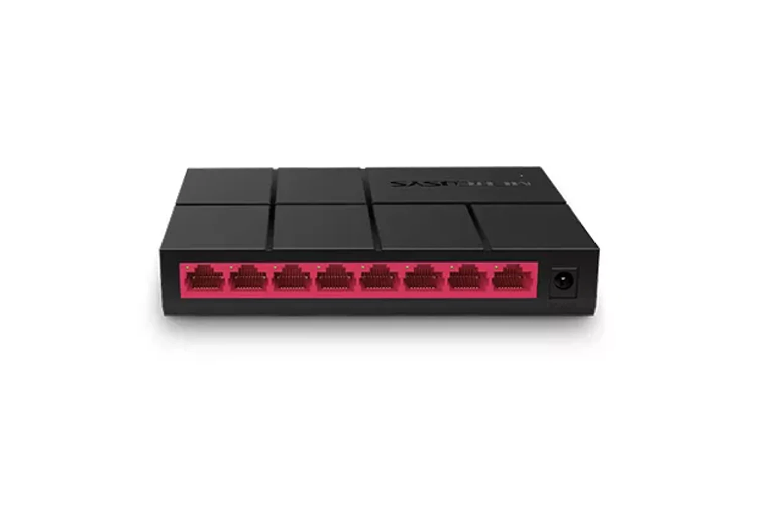 Switch MERCUSYS 8 puertos Gigabit (10/100/1000), capacidad 16Gbps, auto MDI/MDIX, carcasa plástica, ahorro de energía, Plug & Play.