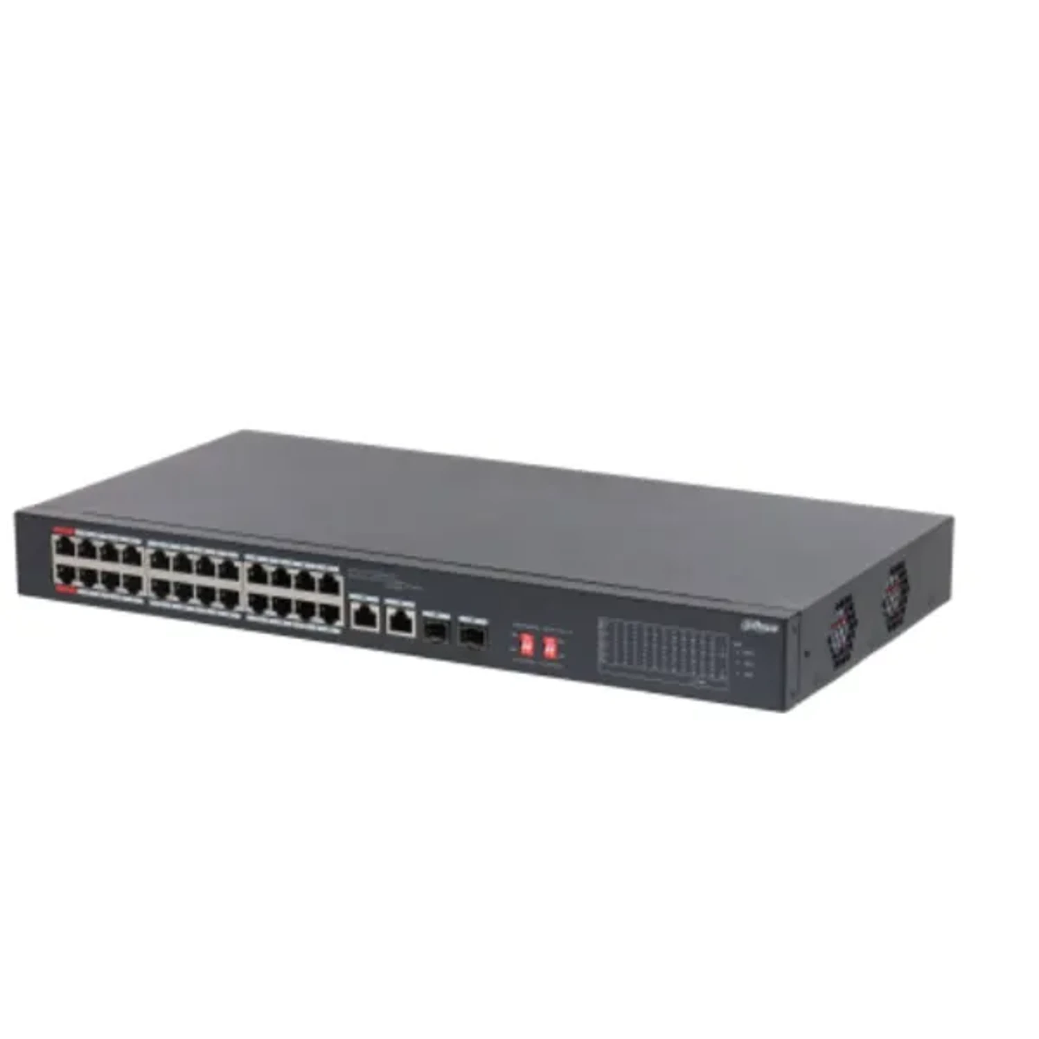 SWITCH POE 26 PUERTOS 24 100MBPS POE 2 PUERTOS 1000MBPS UPLINK 1-2