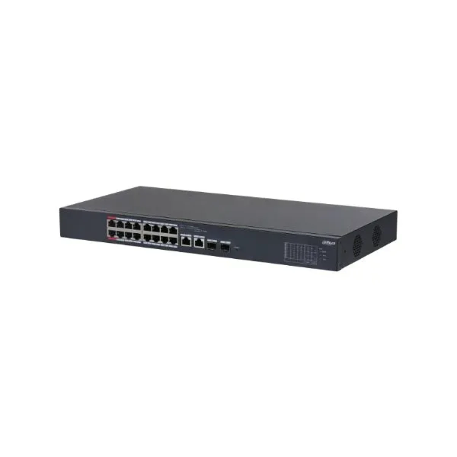 SWITCH POE CLOUD (DOLYNK) L2 18P (16P POE 10/100) + 2P UPLINK COMBO (RJ45 GIG/SFP), 135W (P1-2 90W)