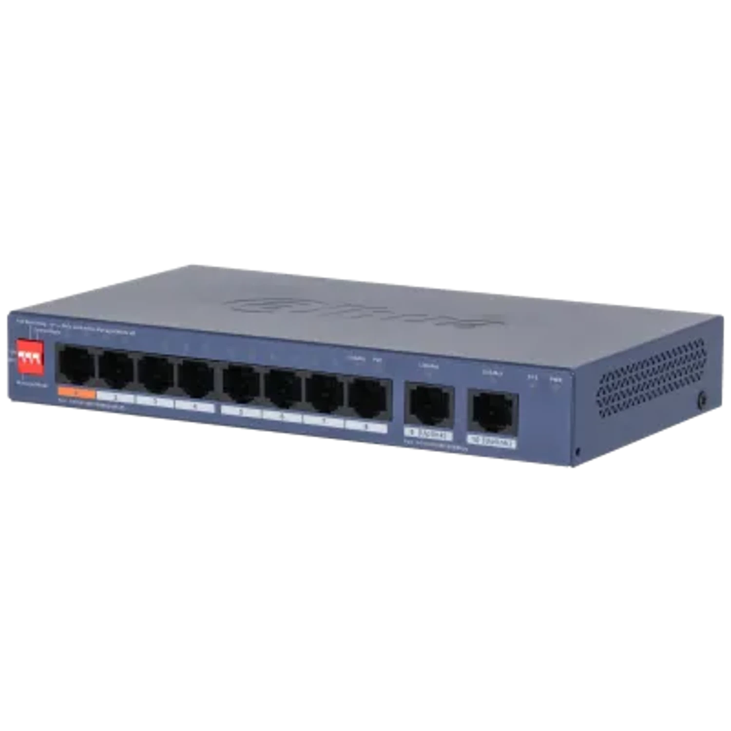 SWITCH POE CLOUD (DOLYNK) L2 GIGABIT 10P (8P POE + 2P GIG), 60W (DIP: WATCHDOG/EXTEND 250M)