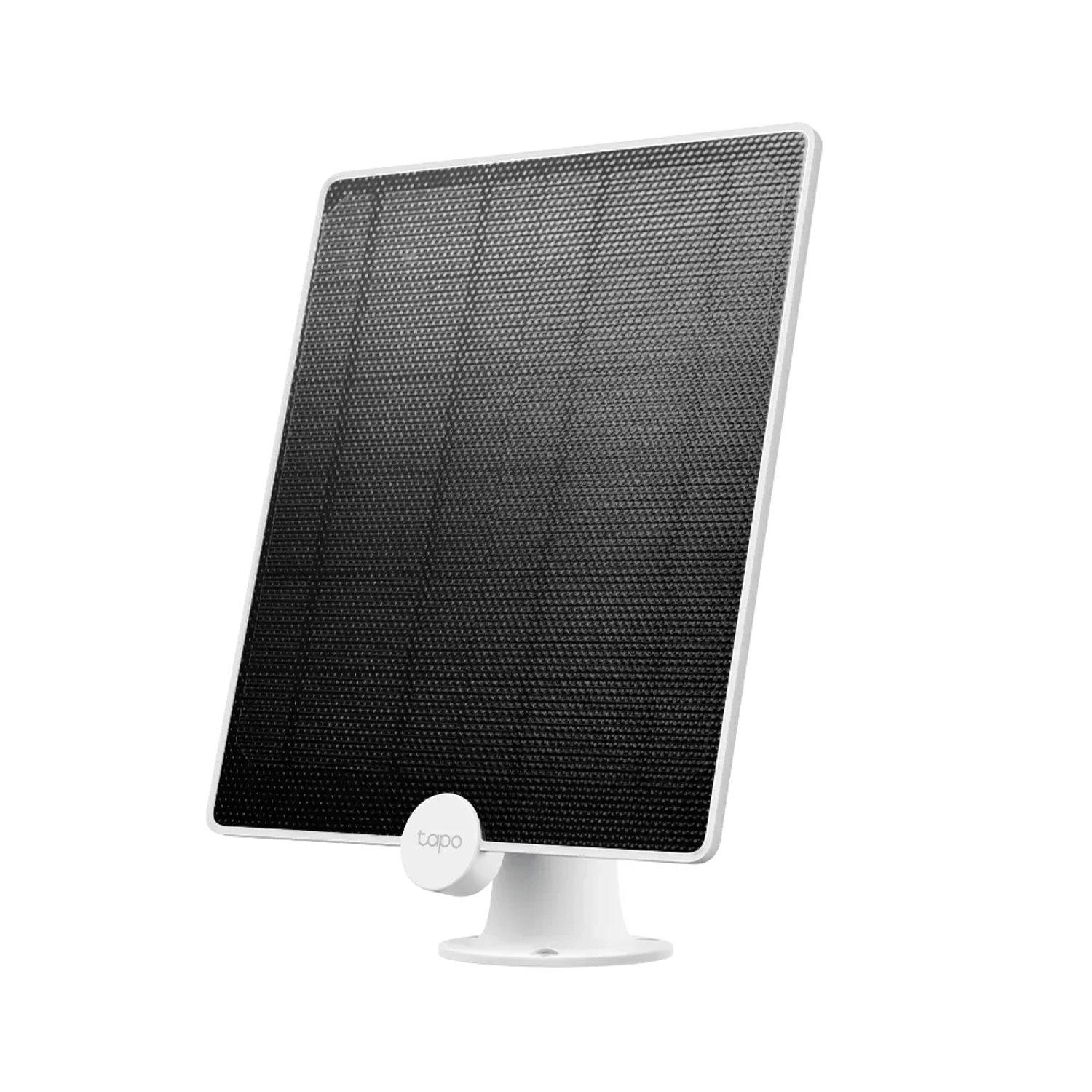 Tapo A200 panel solar para camaras con bateria, salida 5.2V 4.5W, alimentacion continua, soporte ajustable 360 grados, cable 4 m, resistente al clima IP65, facil instalacion.