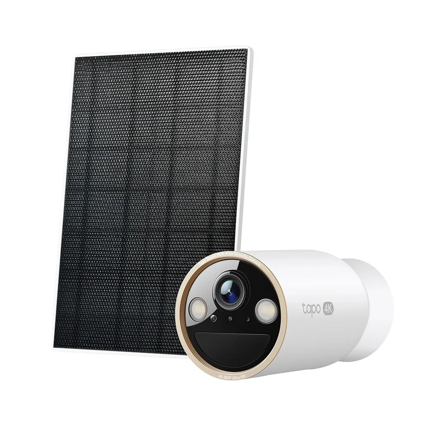 Tapo C460 KIT camara Tapo exterior wifi dual band 8MP 3840x2160 4K, bateria 10000mAh con panel solar, vision nocturna a color 15 m, deteccion AI, audio bidireccional, microSD hasta 512GB.
