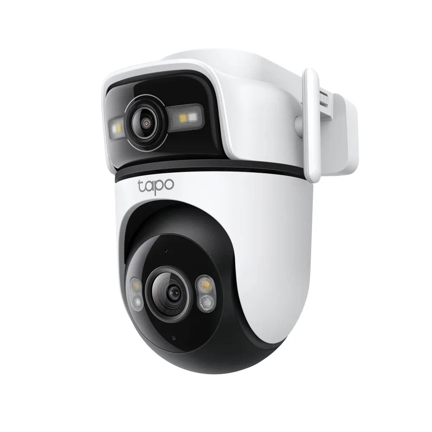 Tapo C545D camara Tapo exterior wifi y ethernet DOBLE LENTE 3MP 2304x1296 2K, pan tilt 360, vision nocturna a color 30 m, deteccion inteligente AI, audio bidireccional, IP66, microSD hasta 512GB.