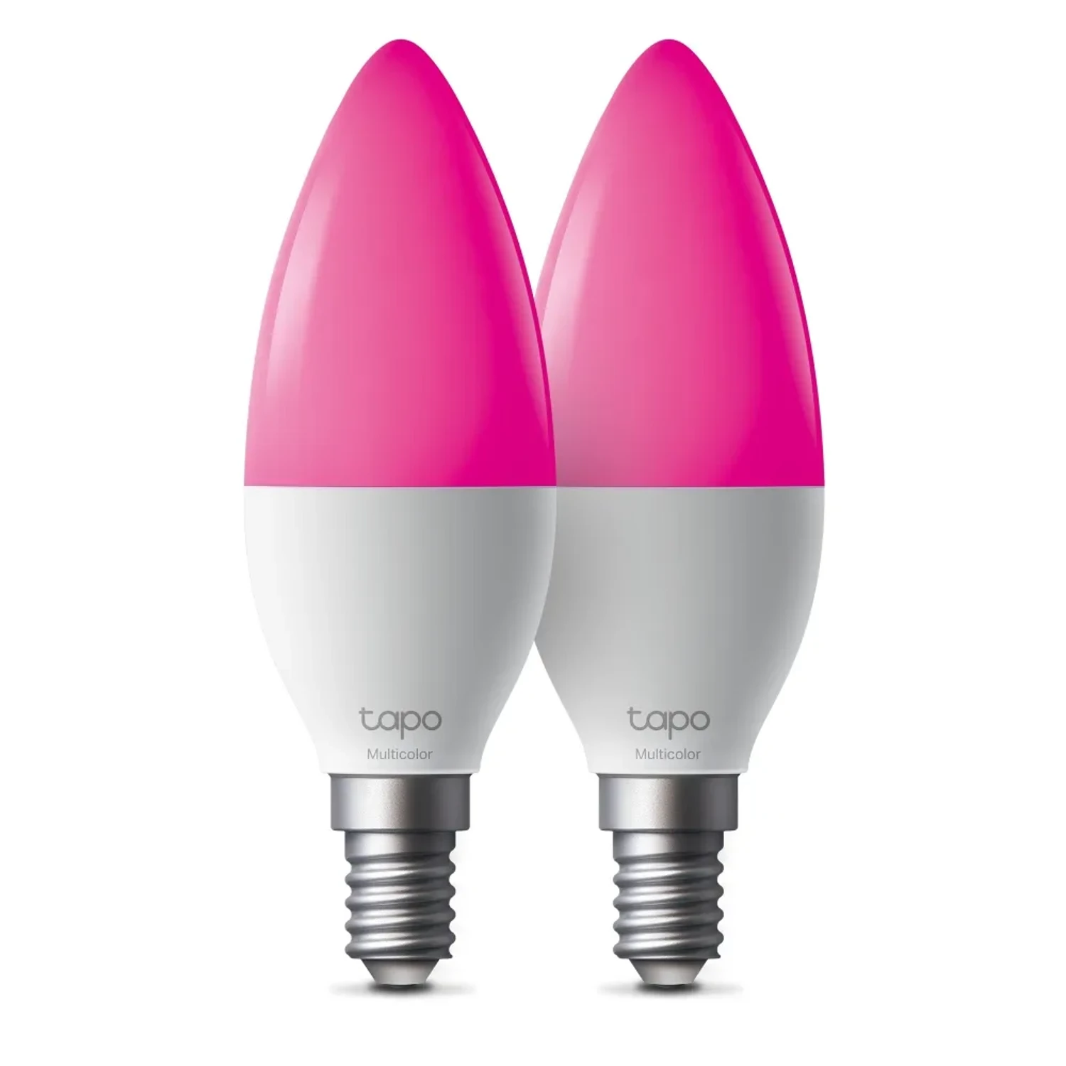 Tapo L430C foco inteligente wifi multicolor E14, 470 lm, 2500K a 6500K, 16 millones de colores, regulable, control por app y voz, sincronizacion con musica, programacion y monitoreo de energia.