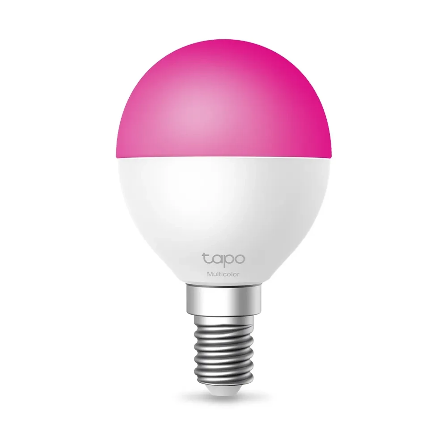 Tapo L430P foco inteligente wifi multicolor E14, 470 lm, 2500K a 6500K, regulable 1 a 100 por ciento, 16 millones de colores, control por app y voz, efectos de luz, sincronizacion musical, monitoreo d