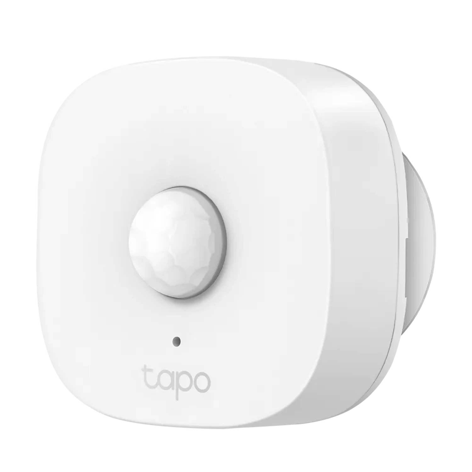 Tapo T100 sensor de movimiento para interior, comunicacion 868 MHz, deteccion angular 120 grados hasta 7 m, direccion ajustable con base giratoria, bateria incluida, funciona con hub Tapo y control de