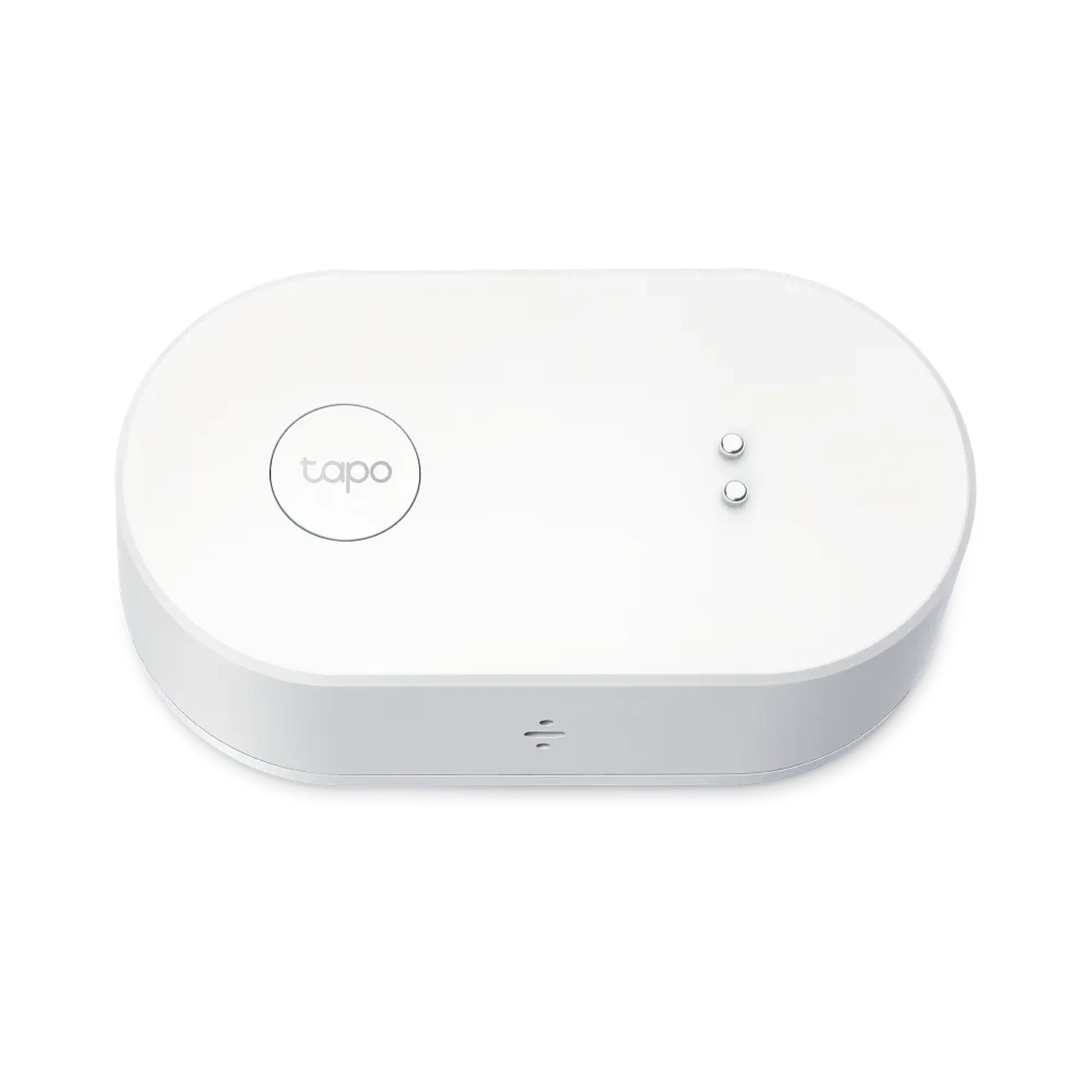 Tapo T300 sensor de fuga de agua para interior, comunicacion 868 MHz, deteccion de goteo y filtraciones, alarma sonora 90 dB, resistente al agua IP67, funciona con hub Tapo, control desde app.