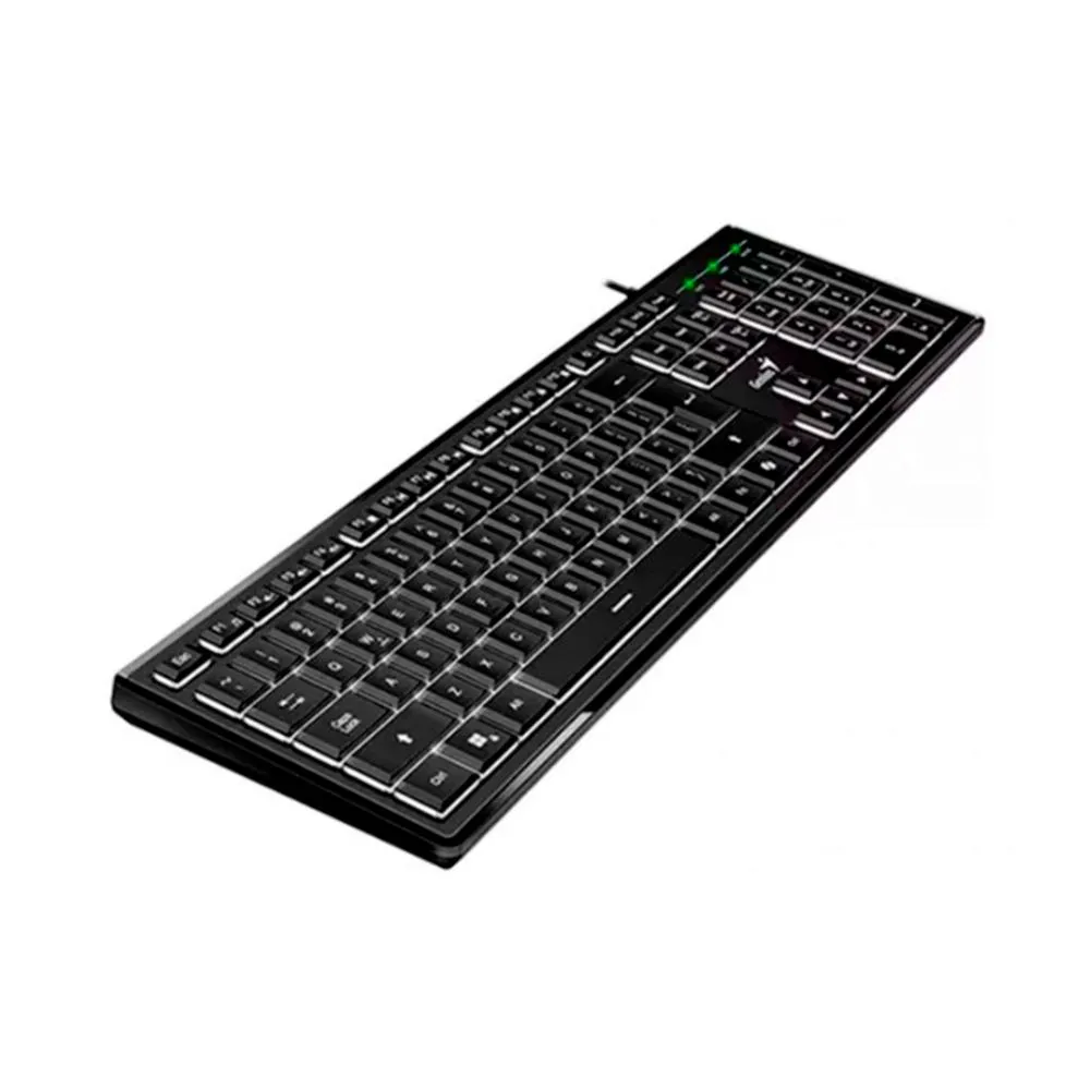 Teclado Genius Slimstar 820 AI Copilot Anti-ghosting Retroiluminado USB en español · Negro