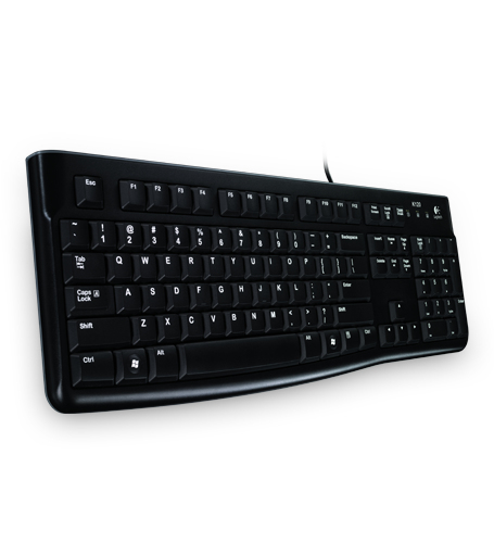 Teclado Logitech K120 USB en español · Negro