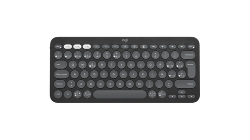 Teclado Logitech Pebble 2 K380S Bluetooth/inalámbrico en español · Grafito
