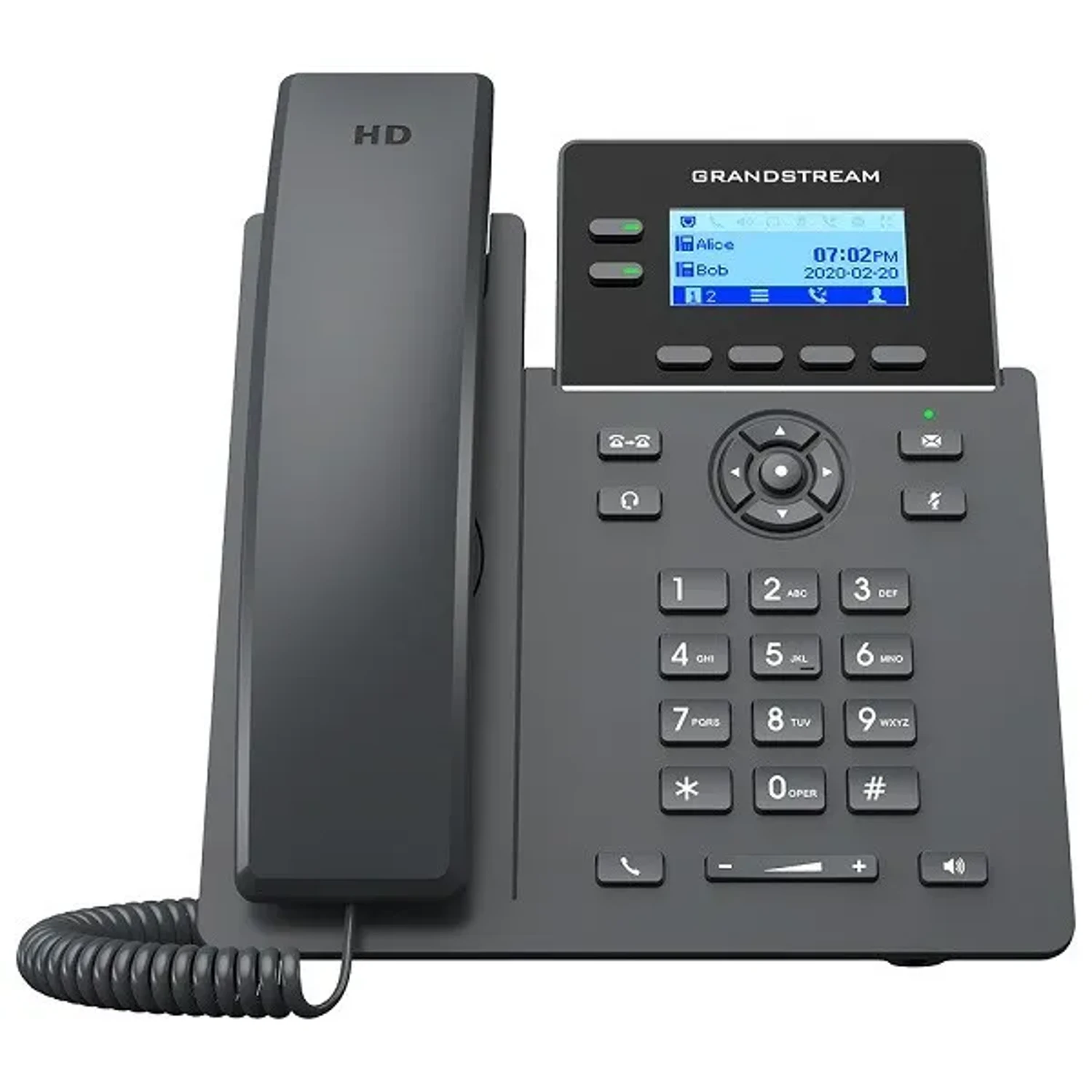 TELEFONO IP 2 LINEAS POE 4 CUENTAS SIP SOPORTADO POR GDMS ALTAVOZ FULL-DUPLEX CON AUDIO HD NO INCLUYE FUENTE OPCIONAL 5V/600MAPSU