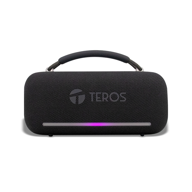 Parlante inalámbrico Teros Vibe VB-6049BLK · 60 W · Bluetooth 5.3 · RGB · Negro