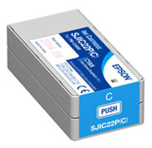 Cartucho de tinta Epson C33S020581 · Cian · Para TM-C3500