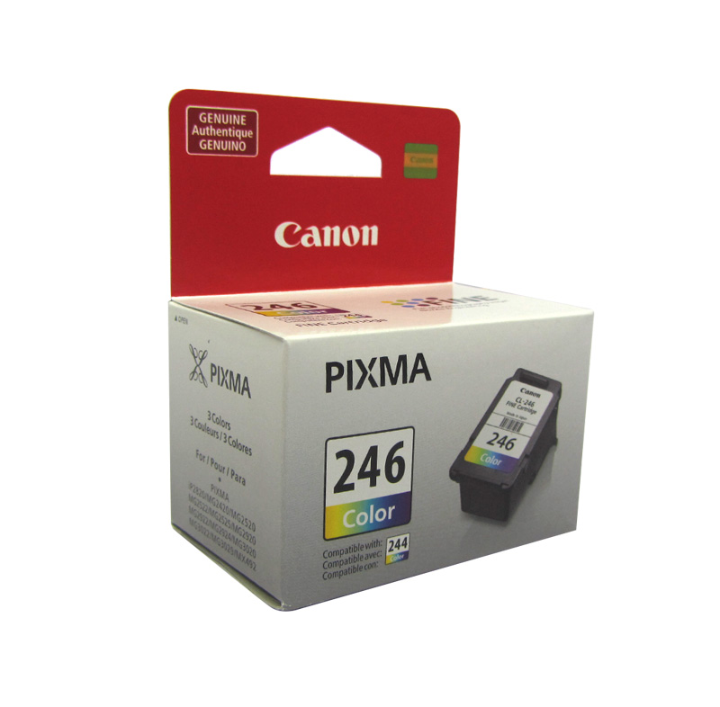 Cartucho de tinta Canon CL-246 · Tricolor · 180 páginas